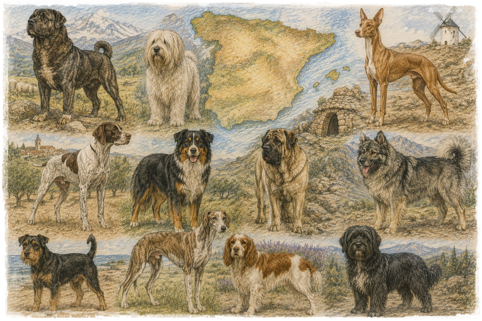 Conoce las razas autóctonas españolas de perros